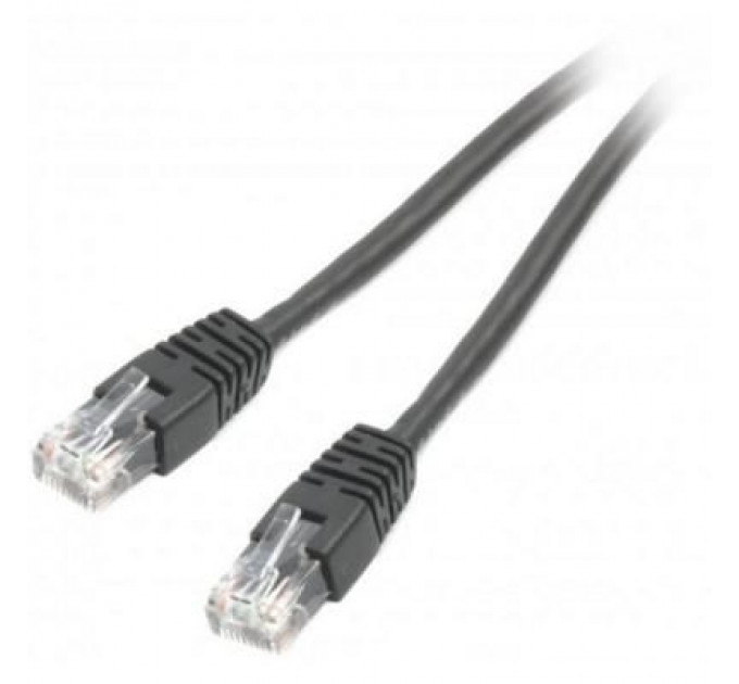 Патч-корд 0.5м UTP cat 6 CCA black Cablexpert (PP6U-0.5M/BK)
