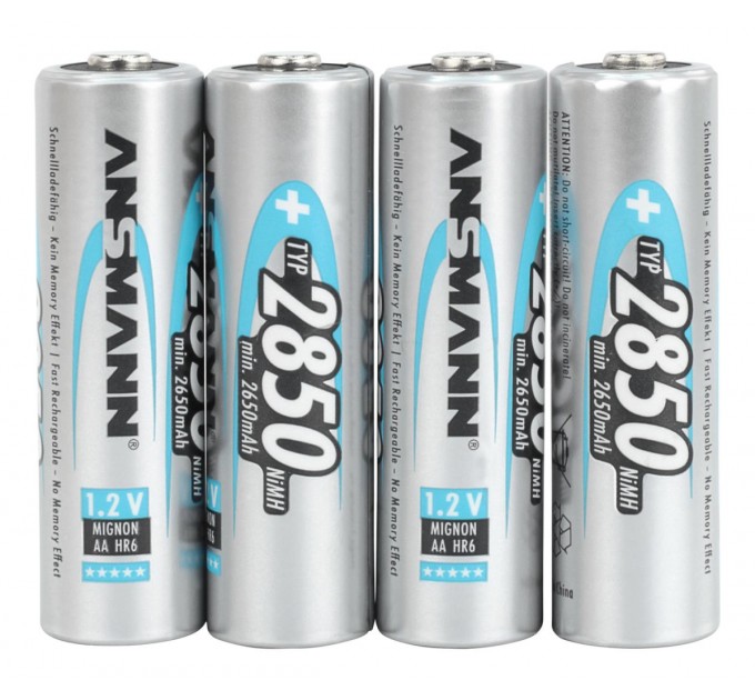 Ansmann Аккумуляторы Ansmann AA/HR06 NI-MH 2850 mAh BL 4 шт