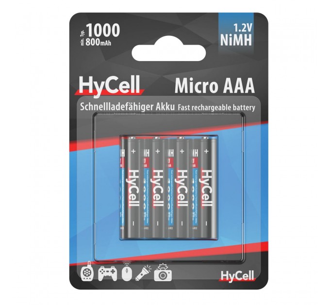 Ansmann Аккумуляторы Ansmann AAA/HR03 HyCell NI-MH 1000 mAh BL 4 шт