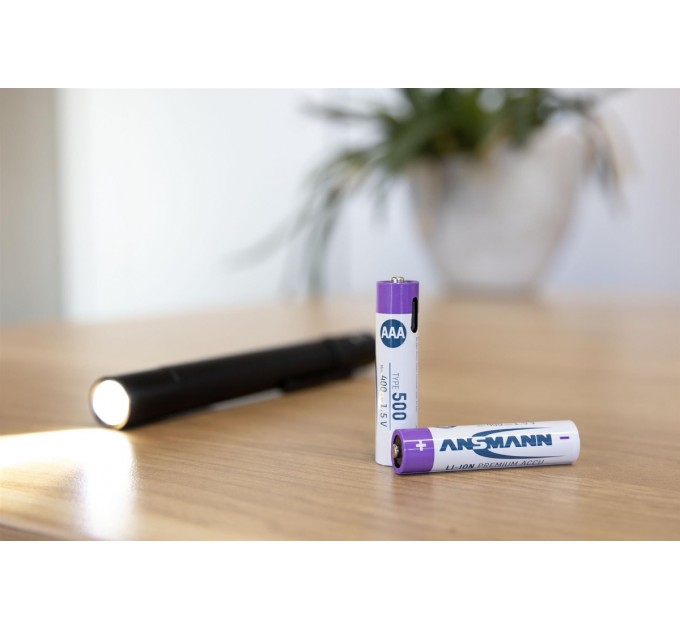 Ansmann Аккумуляторы Ansmann AAA/HR03 Li-Ion 500 mAh BL 4 шт