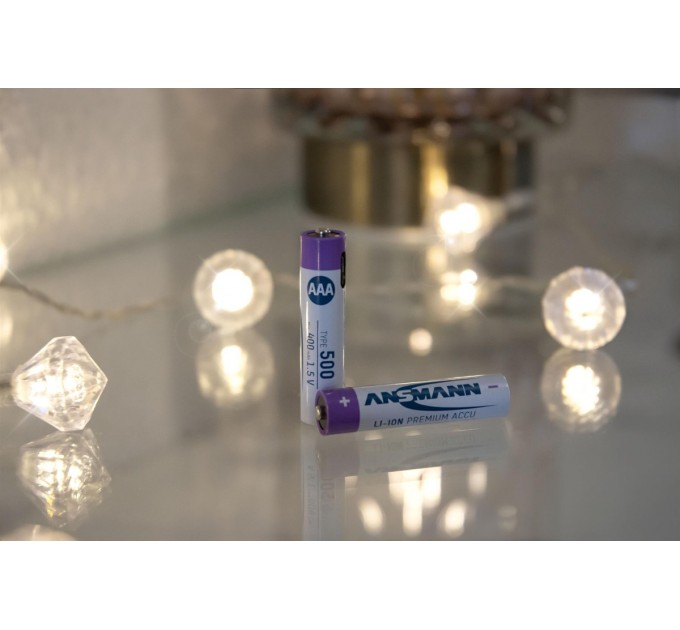 Ansmann Аккумуляторы Ansmann AAA/HR03 Li-Ion 500 mAh BL 4 шт