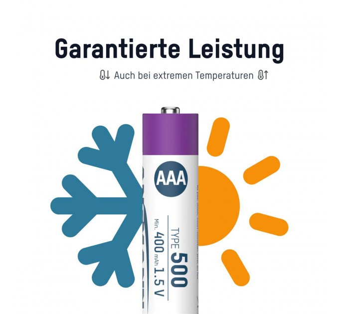 Ansmann Аккумуляторы Ansmann AAA/HR03 Li-Ion 500 mAh BL 4 шт