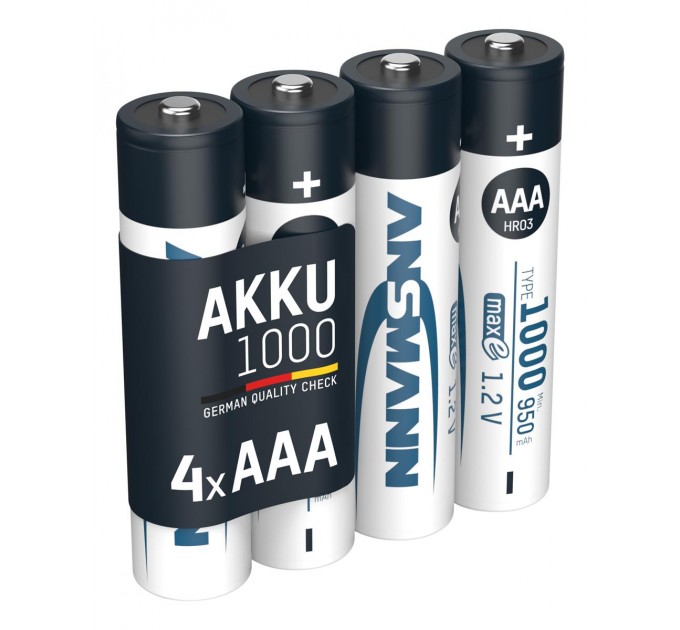 Ansmann Аккумуляторы Ansmann AAA/HR03 NI-MH 1000 mAh BL 4 шт