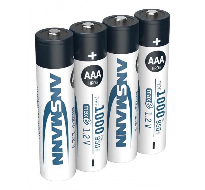 Ansmann Аккумуляторы Ansmann AAA/HR03 NI-MH 1000 mAh BL 4 шт