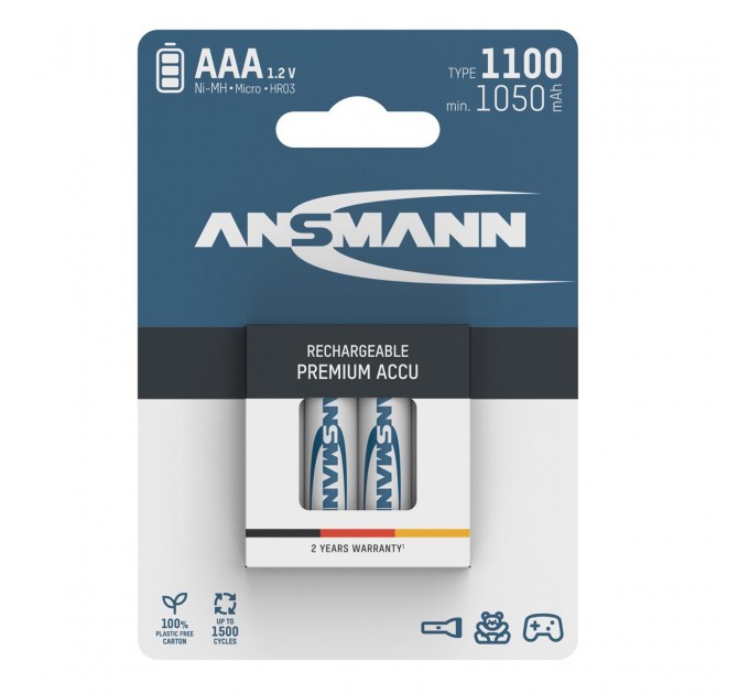 Ansmann Аккумуляторы Ansmann AAA/HR03 NI-MH 1100 mAh BL 4 шт