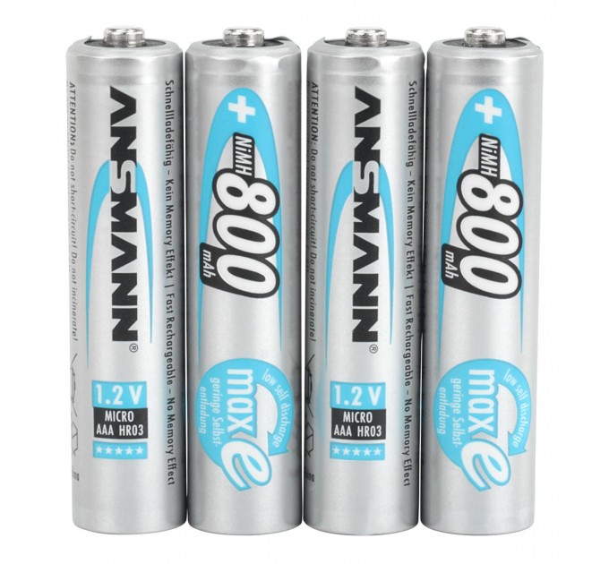 Ansmann Аккумуляторы Ansmann AAA/HR03 NI-MH 800 mAh BL 4 шт