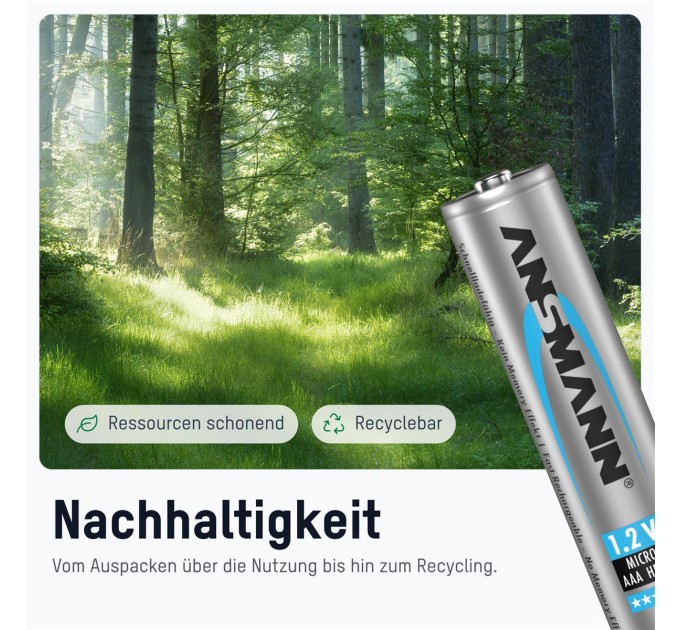 Ansmann Аккумуляторы Ansmann AAA/HR03 NI-MH 800 mAh BL 4 шт