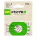 Аккумуляторы GP Recyko Eco AAA/HR03 NI-MH 950mAh Box 4 шт