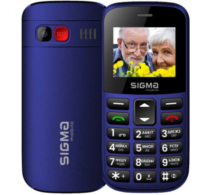 Sigma Мобільний телефон Sigma Comfort 50 EASY TYPE-C Blue (4827798585238)