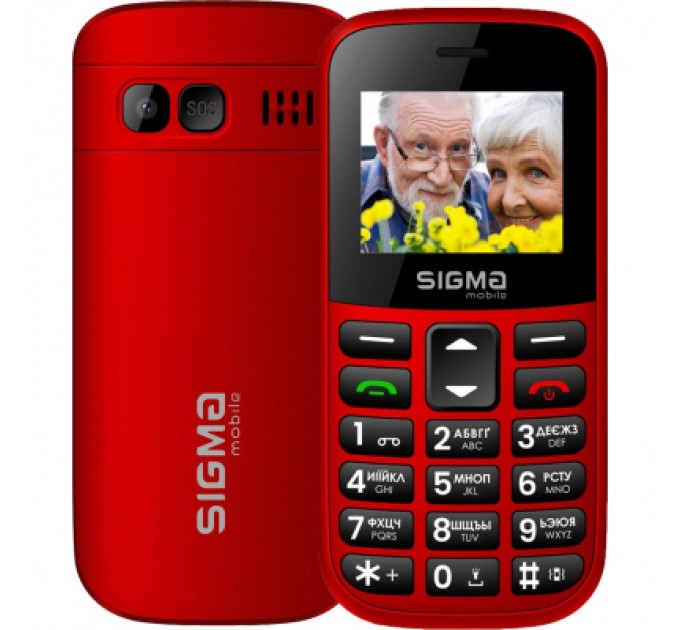 Sigma Мобільний телефон Sigma Comfort 50 EASY TYPE-C Red (4827798585221)