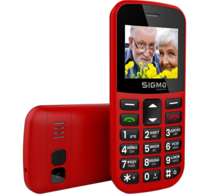 Sigma Мобільний телефон Sigma Comfort 50 EASY TYPE-C Red (4827798585221)