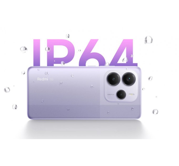 Xiaomi Смартфон Xiaomi Redmi Note 14 5G 8/256GB Lavender Purple; 6.67" (2400х1080) AMOLED / MediaTek Dimensity 7025 Ultra / ОЗУ 8 ГБ / 256 ГБ встроенной + microSD до 1 ТБ / камера 108+8+2 Мп + 20 Мп / 5G / Bluetooth, Wi-Fi, NFC / GPS, Galileo, Glonas