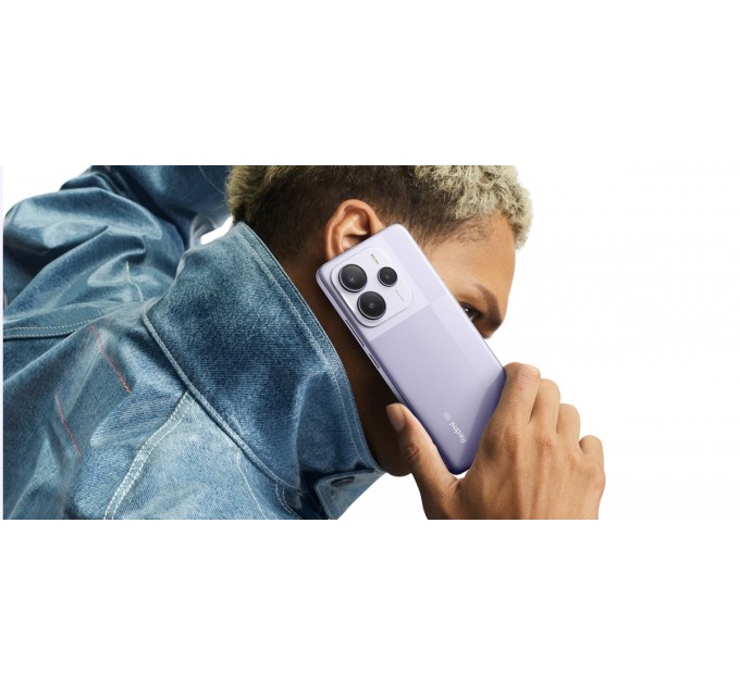 Xiaomi Смартфон Xiaomi Redmi Note 14 5G 8/256GB Lavender Purple; 6.67" (2400х1080) AMOLED / MediaTek Dimensity 7025 Ultra / ОЗУ 8 ГБ / 256 ГБ встроенной + microSD до 1 ТБ / камера 108+8+2 Мп + 20 Мп / 5G / Bluetooth, Wi-Fi, NFC / GPS, Galileo, Glonas