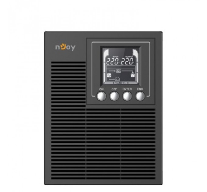 ИБП NJOY Echo Pro 1000 (UPOL-OL100EP-CG01B), Online, 3 x Schuko, USB, LCD, металл