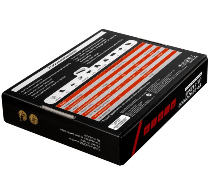 Yepo Джерело безперебійного живлення Yepo Mini DC-UPS YP-36W/20000mAh LiFePO4 DC-5V/9V/12V (UA-112545)