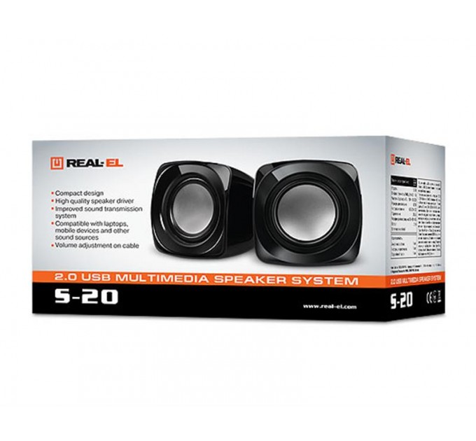 REAL-EL Акустична система REAL-EL S-20 Black