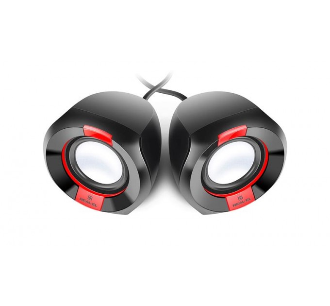 REAL-EL Акустична система REAL-EL S-50 Black/Red