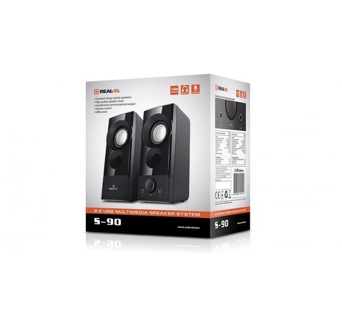 REAL-EL Акустична система REAL-EL S-90 Black