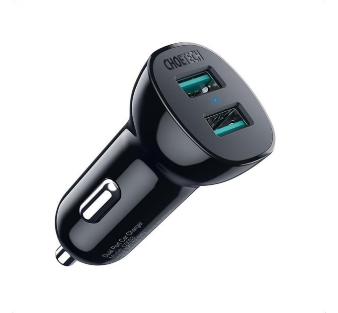 Автомобильное зарядное устройство Choetech C0051 36W QC3.0 (2USBx2.4A) (C0051-V5)