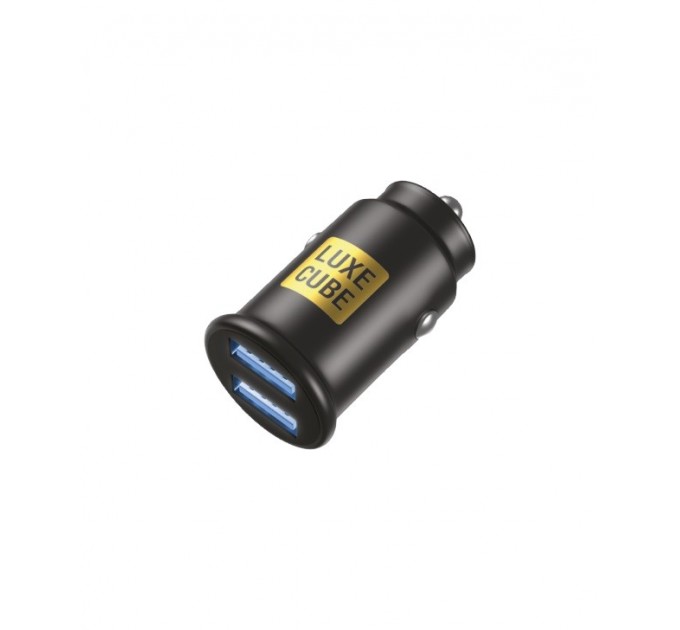 Luxe Cube Автомобильное зарядное устройство Luxe Cube 2USB 12W Black (8886899698465)