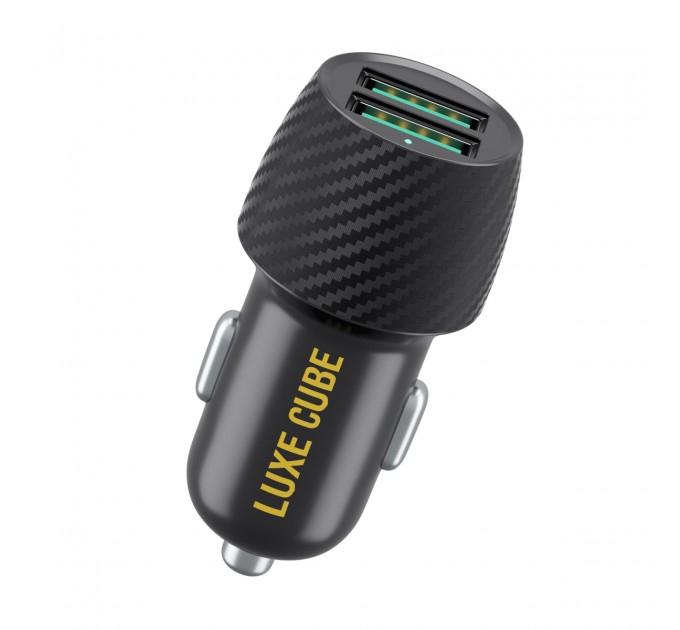 Luxe Cube Автомобильное зарядное устройство Luxe Cube 2USB 17W Black (8886668698498)
