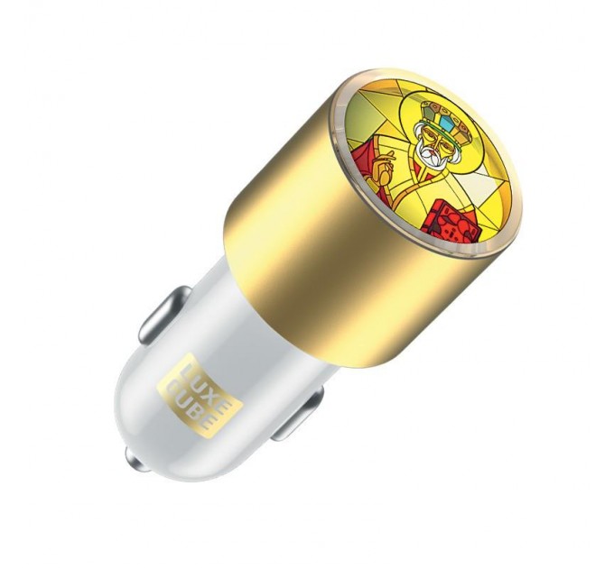 Luxe Cube Автомобильное зарядное устройство Luxe Cube Guardian N 2USB 3.4А, белый (8889998898484)