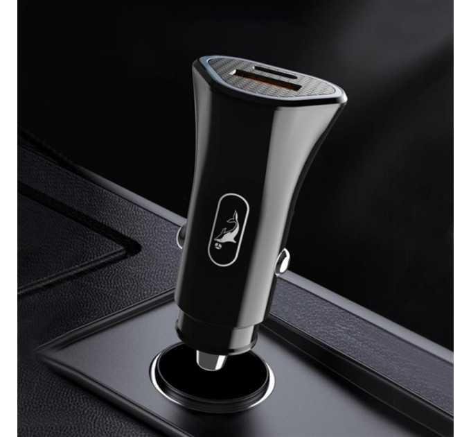 SkyDolphin Автомобильное зарядное устройство SkyDolphin SZ16 PD+QC3.0 (2USB, 3.1A) Black (SDAZP-000090)