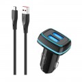 SkyDolphin Автомобильное зарядное устройство SkyDolphin SZ18V (2USB, 3.4A) Black (AZP-000101) + кабель microUSB