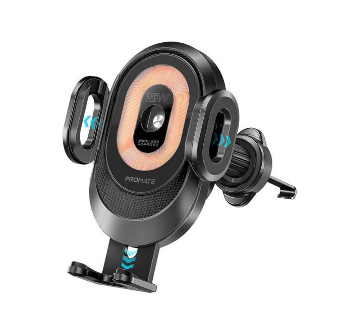 Автомобильное зарядное устройство с держателем Promate PowerMount-2 Black