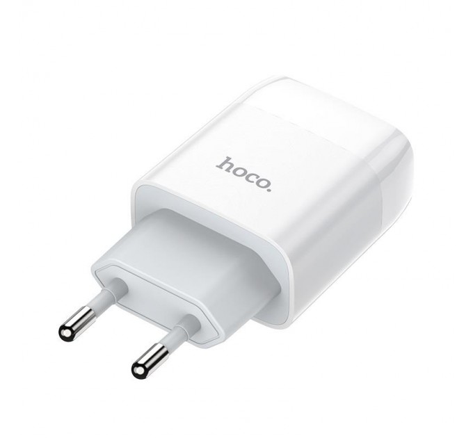 HOCO Зарядное устройство Hoco C72A Glorious (1USB, 2.1А) White (6931474713001) + кабель MicroUSB