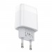 HOCO Зарядное устройство Hoco C72A Glorious (1USB, 2.1А) White (6931474713018) + кабель Type-C