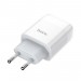 HOCO Зарядное устройство Hoco C72A Glorious (1USB, 2.1А) White (6931474713018) + кабель Type-C