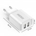 Сетевое зарядное устройство Choetech (2USBх2A) White (C0030)