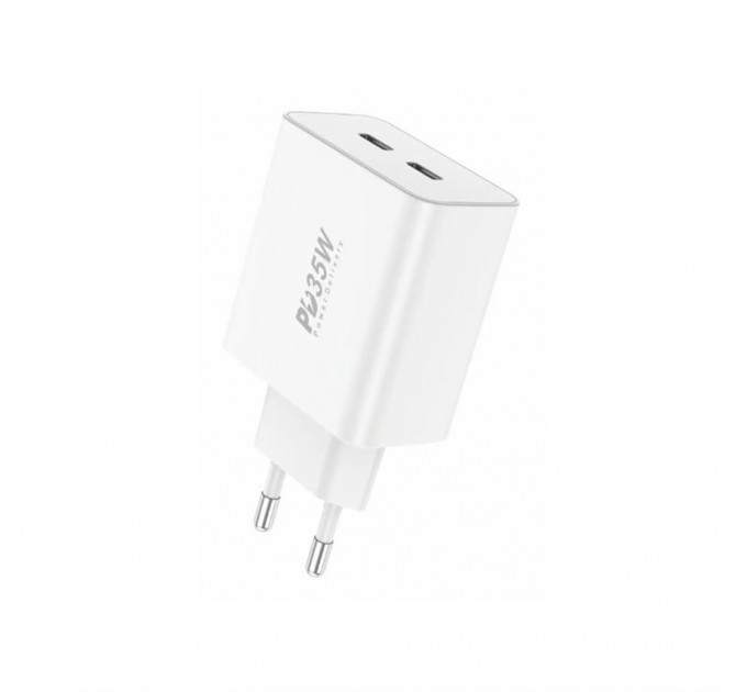 Foneng Мережевий зарядний пристрій Foneng EU50 PD35W Fast Charger (2USBх3A) White (EU50-CH)