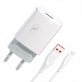 SkyDolphin Сетевое зарядное устройство SkyDolphin SC06V (1USBx2.4A) White (SDMZP-000180) + кабель microUSB
