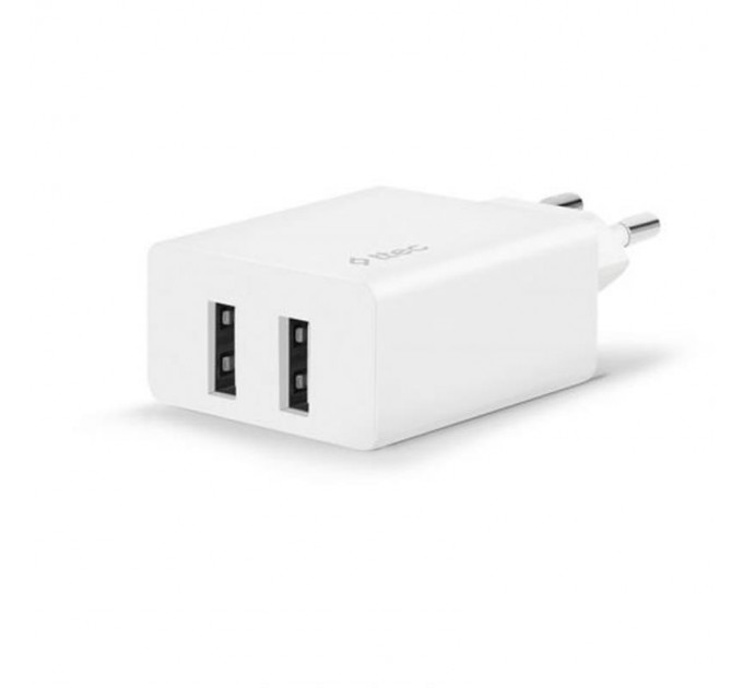 Ttec Сетевое зарядное устройство Ttec SmartCharger DUO 2хUSB 2.4А/12Вт White (2SCS21B)