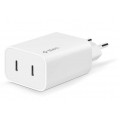 Сетевое зарядное устройство Ttec SmartCharger Duo PD USB-C 40W White (2SCS27B)
