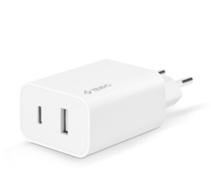 Сетевое зарядное устройство Ttec SmartCharger Duo PD USB-C/USB-A 32Вт White (2SCS24B)