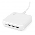 Ttec Сетевое зарядное устройство Ttec SmartCharger Quattro GaN USB-C/USB-A 65W White (2SCG02B)