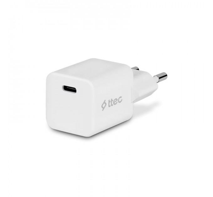 Сетевое зарядное устройство Ttec SmartCharger USB-C /20Вт White (2SCP01B)