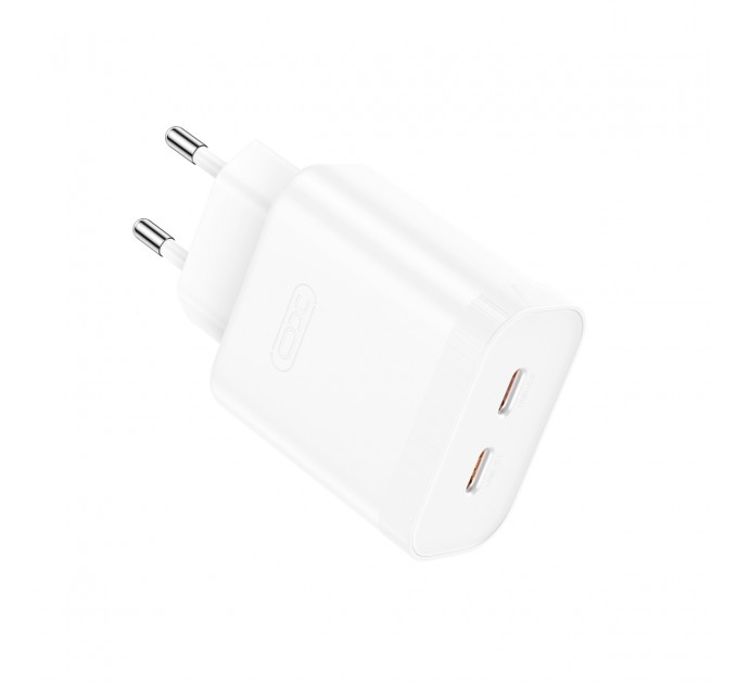XO Сетевое зарядное устройство XO L105 (2USB-С, 3А) PD White (L105.white)