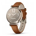 Garmin Смарт-годинник Garmin Lily 2 Cream Gold with Tan Leather Band (010-02839-60)