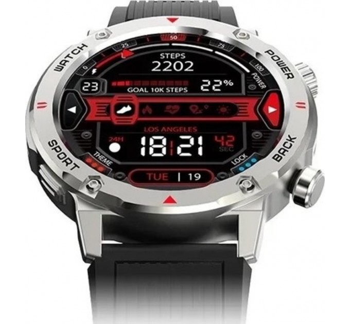 iMiki Смарт-годинник iMiki D2 Silver Silicone Strap