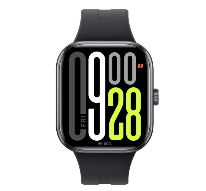 Смарт-часы Xiaomi Redmi Watch 5 Obsidian Black (BHR9389GL); 2.07" (514х432) AMOLED сенсорный / Bluetooth 5.3 / GPS, Beidou, Galileo, GLONASS, QZSS / 47.5 х 41.1 х 11.3 мм, 33.5 г / 5 АТМ / 550 мАч / черный