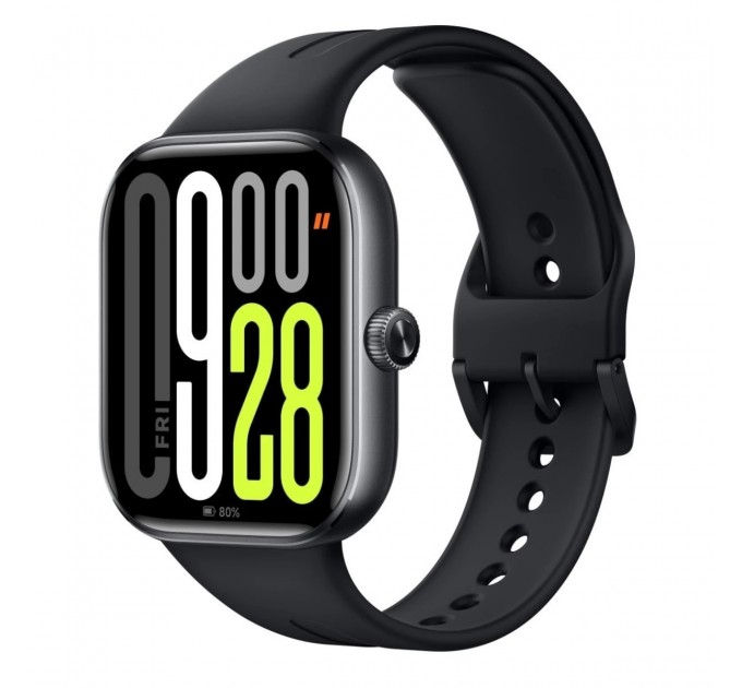 Смарт-часы Xiaomi Redmi Watch 5 Obsidian Black (BHR9389GL); 2.07" (514х432) AMOLED сенсорный / Bluetooth 5.3 / GPS, Beidou, Galileo, GLONASS, QZSS / 47.5 х 41.1 х 11.3 мм, 33.5 г / 5 АТМ / 550 мАч / черный