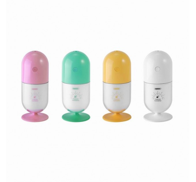 Remax Зволожувач повітря Remax RT-A500 Capsule Mini Humidifier жовтий (6954851281870)