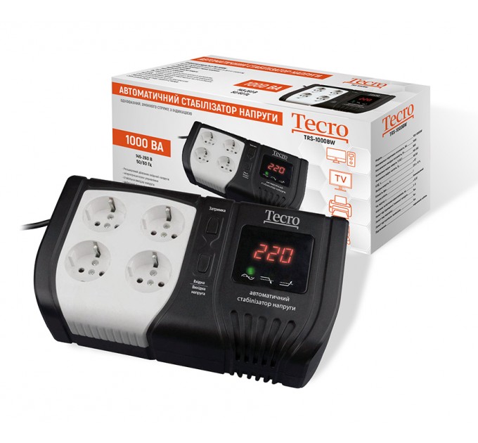 Стабілізатор напруги Tecro TRS-1000BW