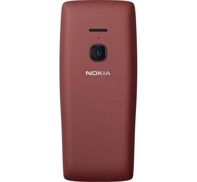 Nokia Мобильный телефон Nokia 8210 Dual Sim Red; 2.8" (320x240) TN / клавиатурный моноблок / Unisoc T107 / ОЗУ 48 МБ / 128 МБ встроенной + microSD до 32 ГБ / камера 0.3 Мп / 4G (LTE) / Bluetooth / ОС S30+ / 131.3х56.2х13.8 мм, 107 г / 1450 мАч / крас