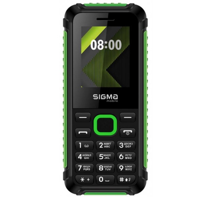 Sigma mobile Мобiльний телефон Sigma mobile X-style 18 Track Dual Sim Black/Green