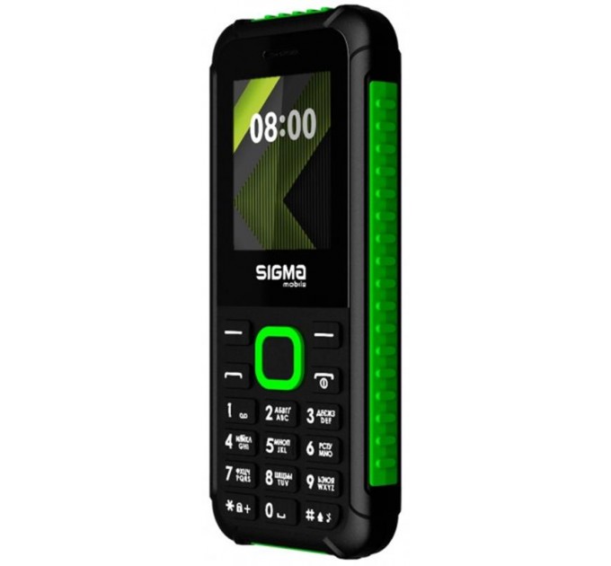 Sigma mobile Мобiльний телефон Sigma mobile X-style 18 Track Dual Sim Black/Green